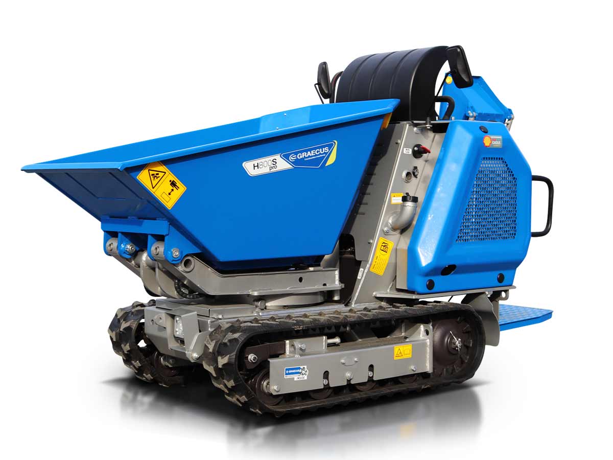 H800S PRO | KUBOTA | Ντάμπερ υδροστατικό με υδραυλική πλευρική εκκένωση, πλατφόρμα αναβάτη 800kg Diesel 